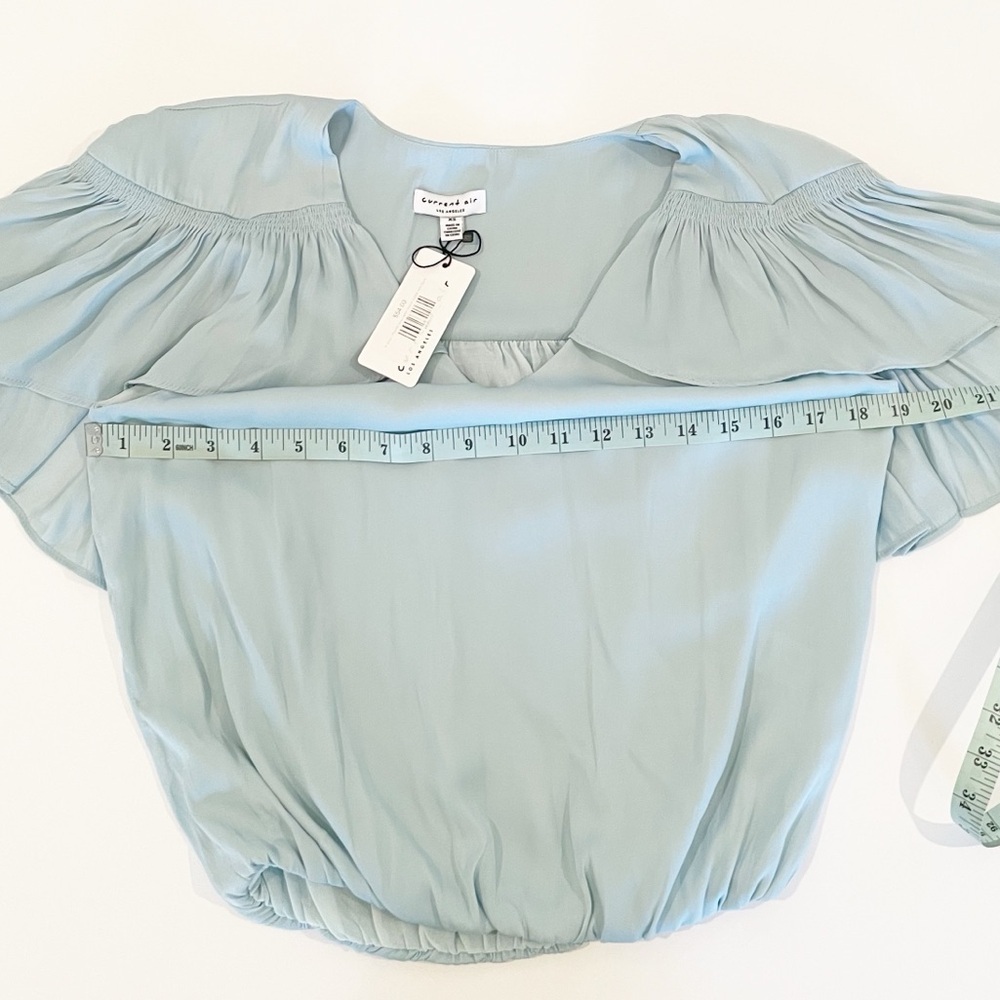 NWT Current Air capes sleeve bubble hem‎ blouse - Picture 8 of 12
